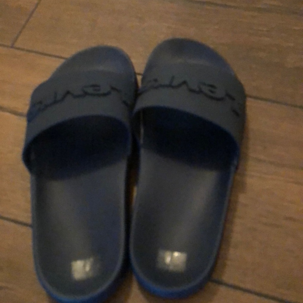 Navy blue Levi's slides